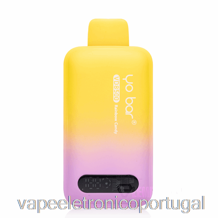 Vape Eletrônico Yo Bar Vd8500 Doces Arco-íris Descartáveis